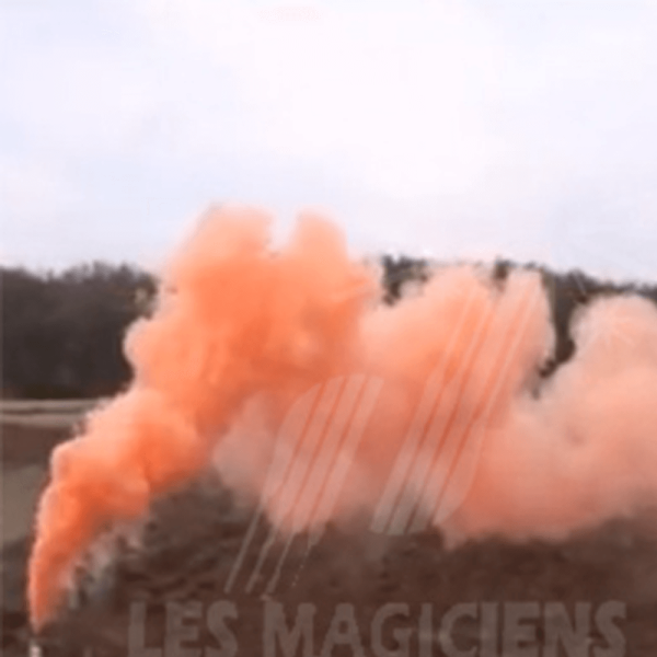 Fumigène à main à friction 1 Minute Orange