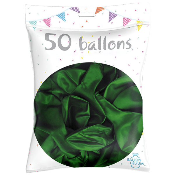 Ballons couleurs biodégradables x 50 Verts