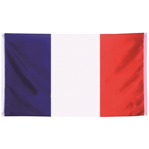 Drapeau de la France bleu blanc rouge 150x90cm de qualité pour supporter les bleus