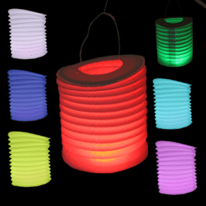 Assortiment Lampion électrique LED RGB