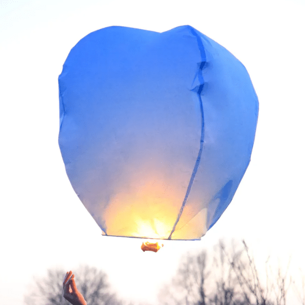 Lanterne Volante Bleue