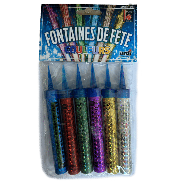 6 fontaines de couleurs