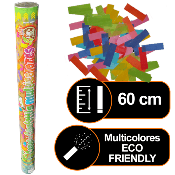 Canon à confettis manuel 60 cm eco friendly