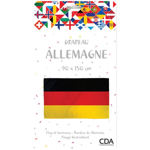 Drapeau Allemagne en matière polyester dimensions 90x150cm - 2