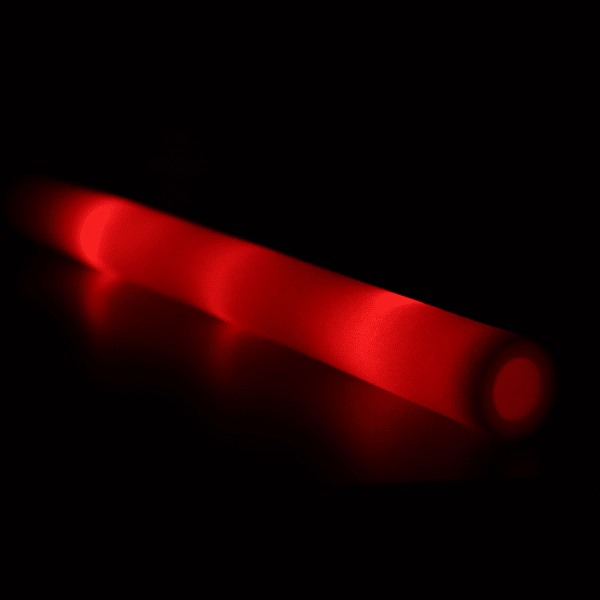 Bâton mousse LED concert rouge 40cm