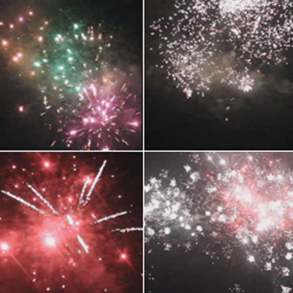 Effet du feu d'artifice automatique Pandawa une palette de couleurs exceptionnelle