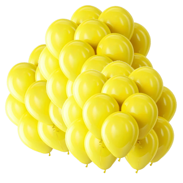 100 ballons jaunes