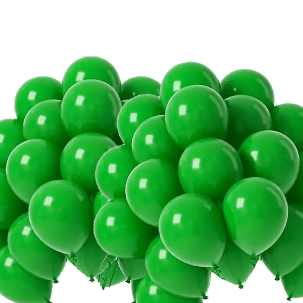 100 BALLONS VERTS