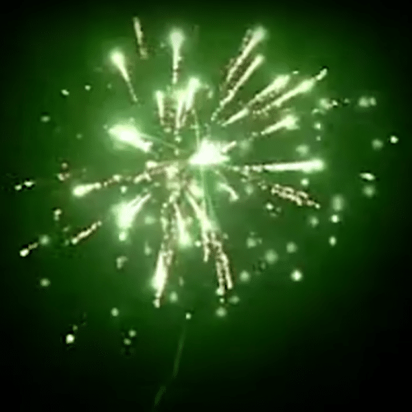 Feu d'artifice automatique Soirée VIP 188 tirs 2min 30 tirs droit vert